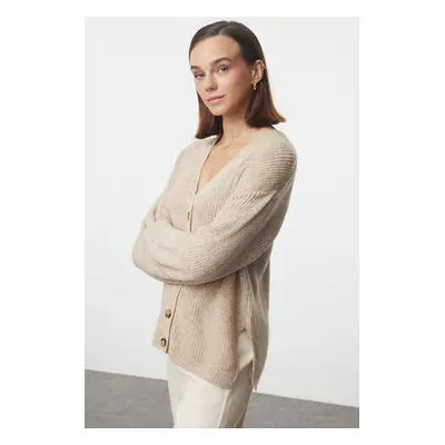 Trendyol Mink More Sustainable Soft Texture Basic Knitwear Cardigan