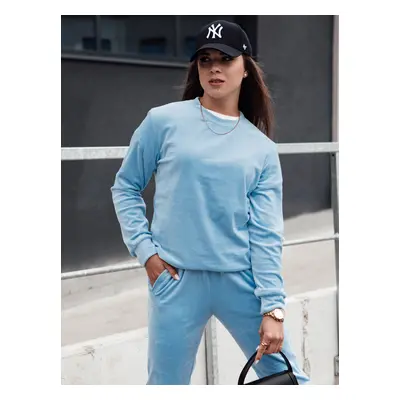 Women's velour set URBANVELVET light blue Dstreet