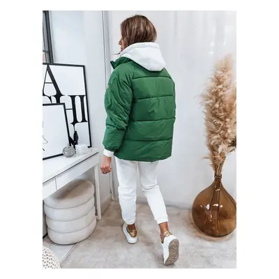 Women's quilted winter jacket SPACE green Dstreet