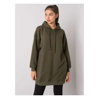 Khaki sweatshirt with pockets from Indira