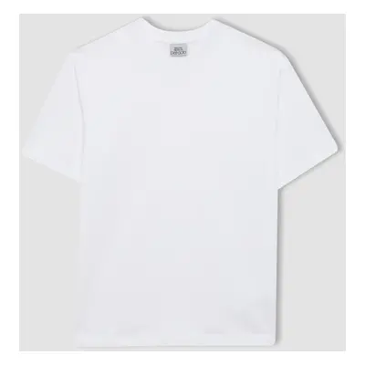 DEFACTO Boy's V-Neck Short Sleeve T-Shirt