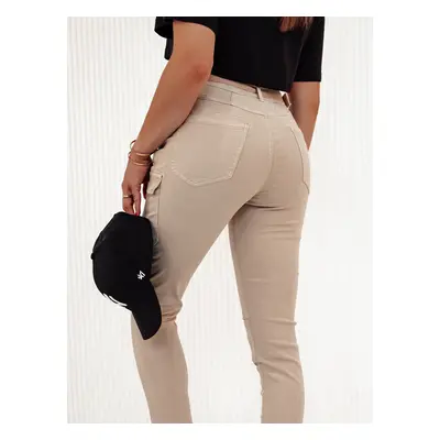 Women's pants LOVFASHION beige Dstreet