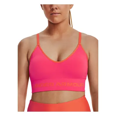 Under Armour Bra UA Seamless Low Long Rib-PNK - Women