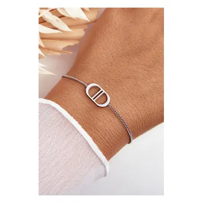 Women's Silver Stainless Steel Bracelet