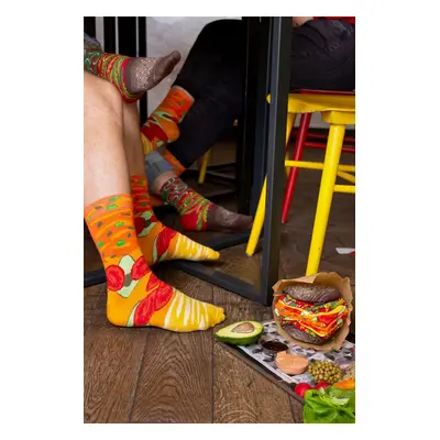 Socks Rainbow Socks Burger Vege pairs