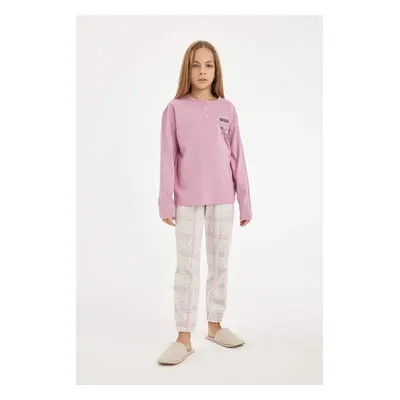 DEFACTO DFC - Girls Printed Long Sleeve Pajama Set