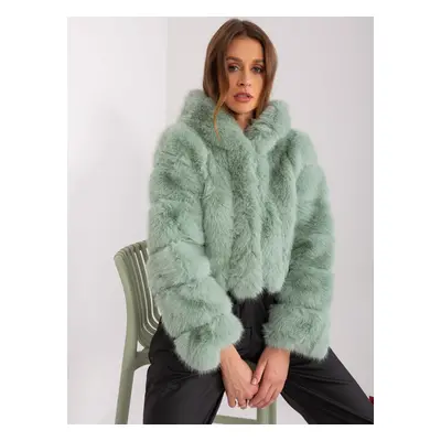 Pistachio Women's Eco-Friendly Fur Jacket