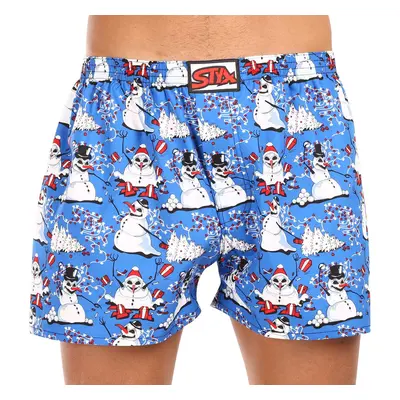 Men's Boxer Shorts Styx Art Classic Rubber Oversized Christmas Snowmen