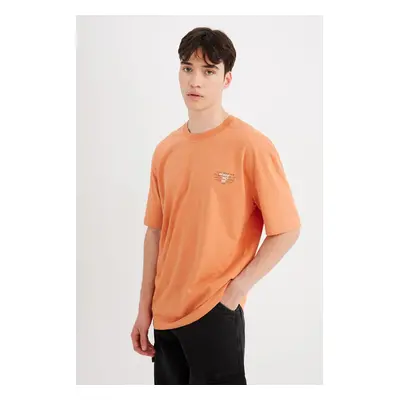 DEFACTO Boxy Fit Crew Neck Printed Short Sleeve T-Shirt