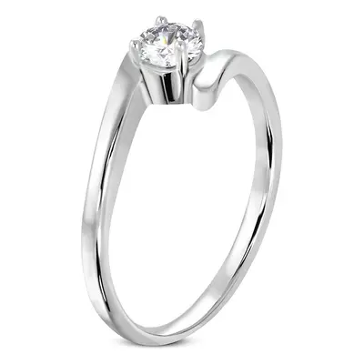 Double ring surgical steel engagement ring