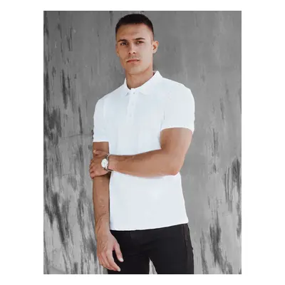 Men's White Dstreet Polo Shirt