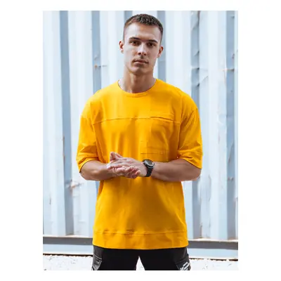 Men's Yellow T-Shirt Dstreet