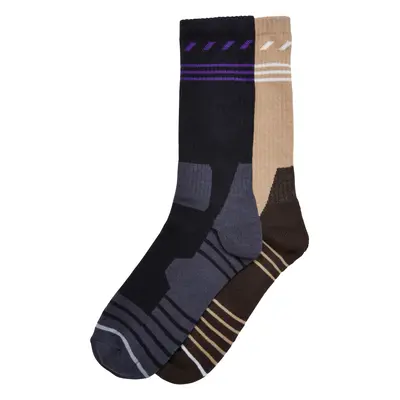 Hiking Performance Socks 2-Pack Black/Unionbeige