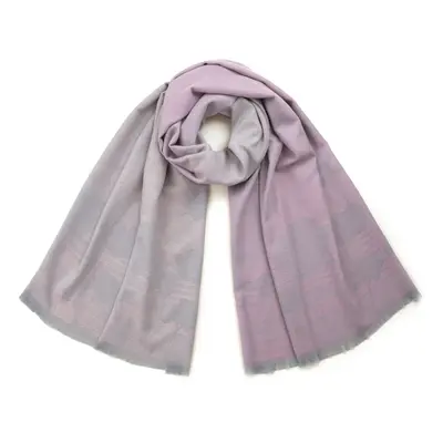 Art Of Polo Woman's Scarf sz21342 Light Grey/Light Pink