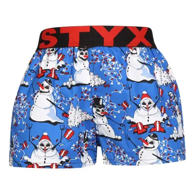 Children's Boxer Shorts Styx Art Sports Rubber Christmas Snowmen