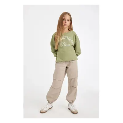 DEFACTO Girl's Parachute Cotton Trousers