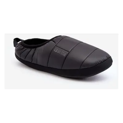 Men's Insulated Slippers Black Big Star