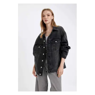 DEFACTO Oversize Fit Jean Jacket