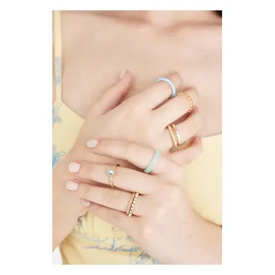 DEFACTO Women's Colorful Rings