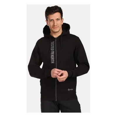 Men's cotton hooded sweatshirt Kilpi AVILA Black