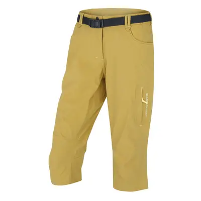 Women's 3/4 trousers HUSKY Klery yellow-green