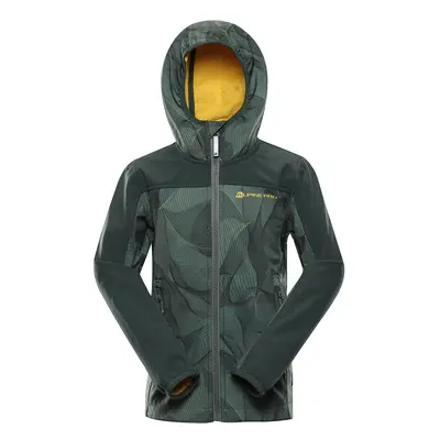 Kids softshell jacket ALPINE PRO HOORO loden frost variant PA