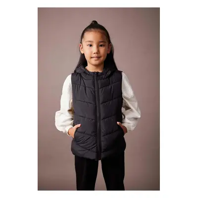 DEFACTO Girl Water Repellent Hooded Puffer Vest