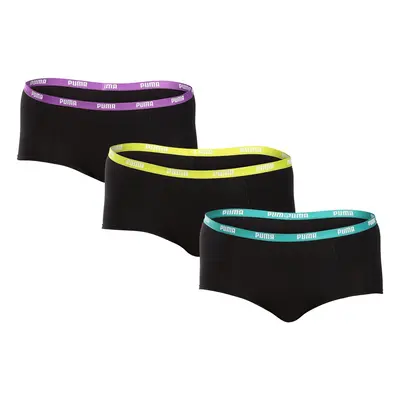 3PACK Women's Panties Puma black