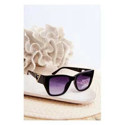 Women's sunglasses with decorative details UV400 black