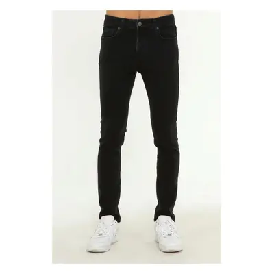 49153 Dewberry Expl Skinny Fit Mens Jeans-BLACK