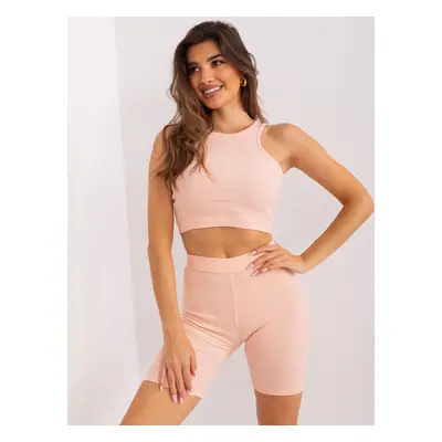 Women's peach three-piece set