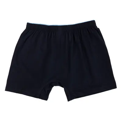 Men's cotton boxers in dark blue