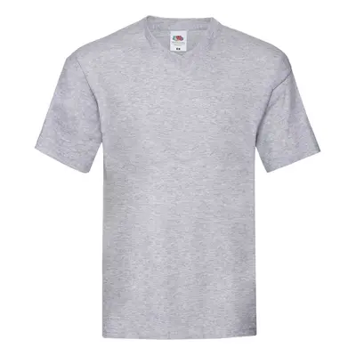 Grey T-shirt Original V-neck Fruit of the Loom