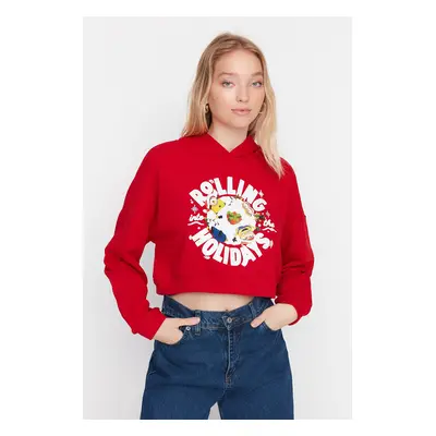 Trendyol Sweatshirt - Red - Regular fit