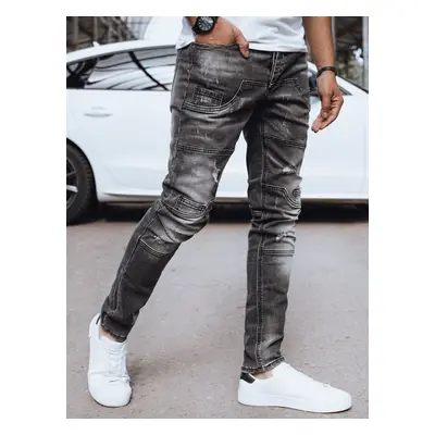 Men's Black Denim Dstreet Pants