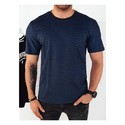 Men's T-shirt with print, dark blue Dstreet