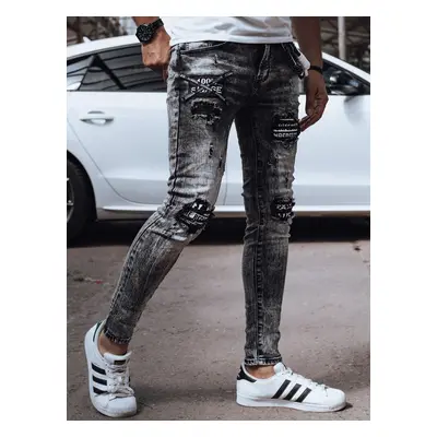 Men's Black Denim Dstreet Pants