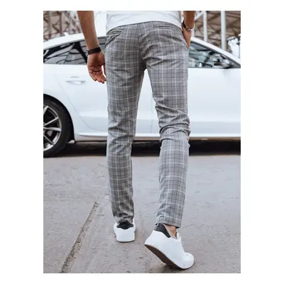 Men's Casual Trousers Light Grey Dstreet