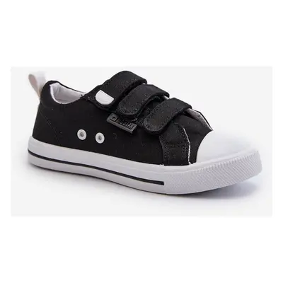 Children's Velcro Sneakers Big Star Black