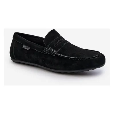 Men's Suede Loafers Big Star Black