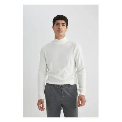 DEFACTO Slim Fit Slim Fit Turtleneck Knitwear Sweater