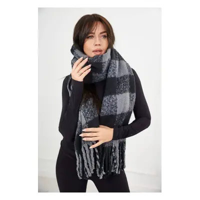 6073 Women's scarf black + graphite