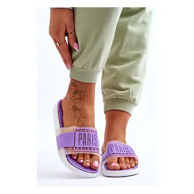 Women's sports slippers purple Sunrise