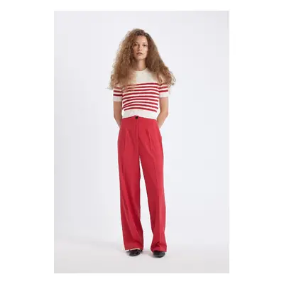 DEFACTO Wide Leg High Waist Standard Length Trousers