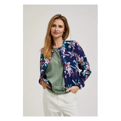 Women's patterned jacket - navy