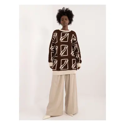 Dark brown oversize sweater