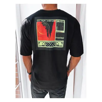 Men's T-shirt with black print Dstreet