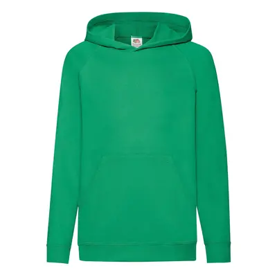 Green Children's Hoodie Fruit of the Loom