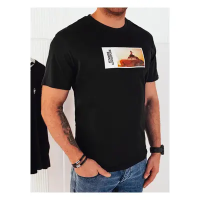 Men's T-shirt with black Dstreet print