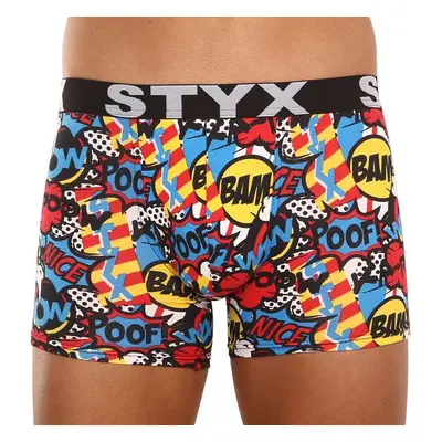 Men's boxers Styx long art sports rubber poof